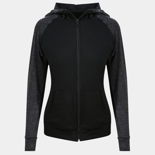 Women's cool contrast zoodie Thumbnail