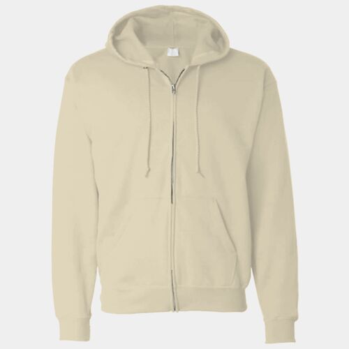 Softstyle™ midweight fleece adult full-zip hooded sweatshirt Thumbnail