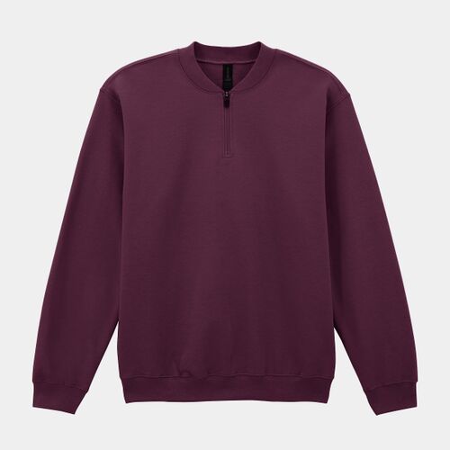 Softstyle™ midweight adult fleece 1/4-zip sweatshirt Thumbnail